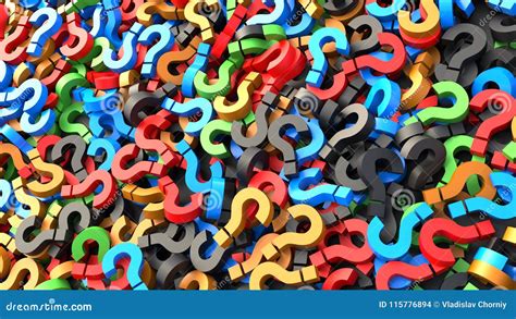 Colorful Question Marks Stock Image Cartoondealer