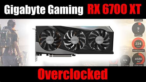 Gigabyte Rx 6700 Xt Gaming Oc Overclocked Youtube