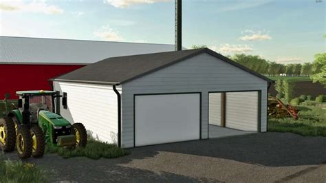 Small White Garage V1 0 FS22 Mod Farming Simulator 22 Mod