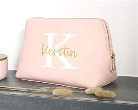 Personalisierte Kosmetiktasche Mit Name Rosa Gold Online Shop