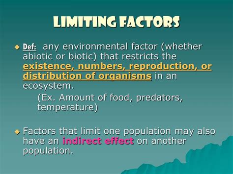 How To Determine The Limiting Factor