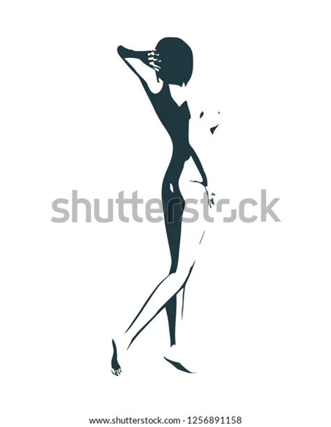 Beautiful Sexy Lady Pretty Naked Woman Stock Vector Royalty Free Shutterstock