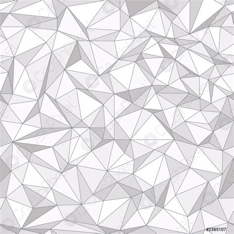 Geometric Low Poly Triangle Seamless Pattern Stock Vector 2385107