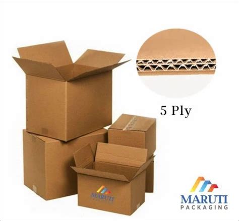 Double Wall 5 Ply Brown Corrugated Carton Box At Rs 55 Piece 5 Ply