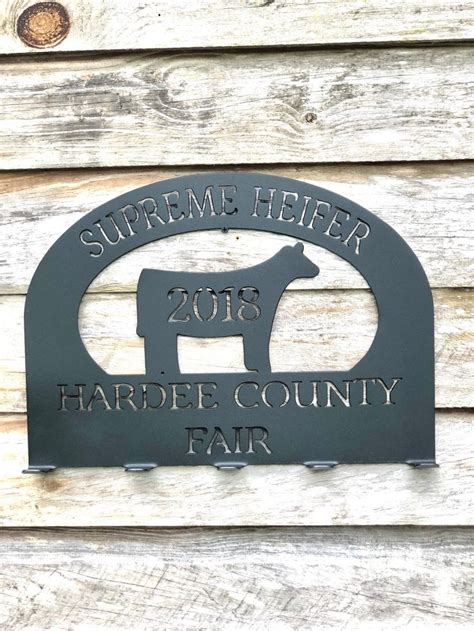 Livestock Exhibitor Award Sign For Show Heifer Show Heifer Sign Medal