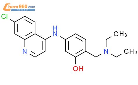 PHENOL 5 7 CHLORO 4 QUINOLINYL AMINO 2 DIETHYLAMINO METHYL CAS号