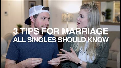 3 Tips For Marriage All Singles Should Know Youtube