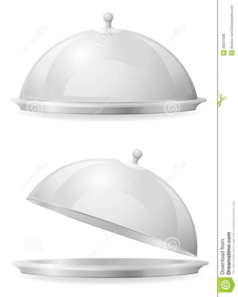 Food Tray and Lid for Restaurant Stock Vector - Illustration of closed ...