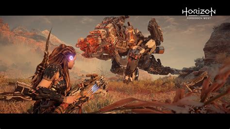 Horizon Forbidden West Taking Down Thunderjaw Youtube