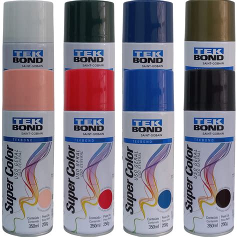 Tinta Spray Super Color Uso Geral Ml Tekbond V Rias Cores Shopee