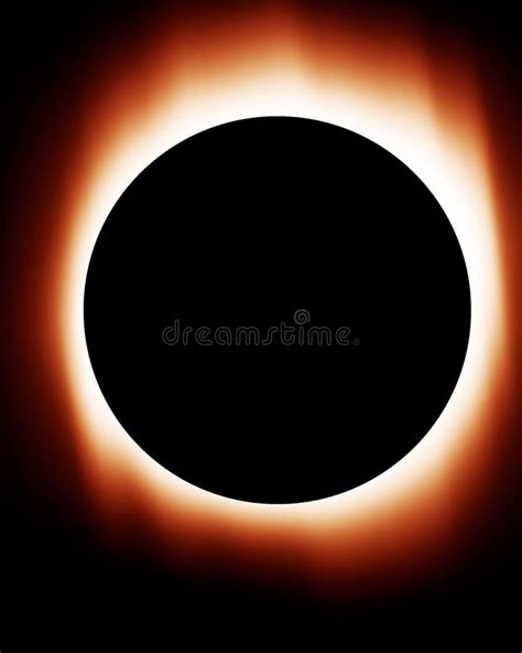 Total Solar Eclipse Phases Composite Solar Eclipse Stock Illustration