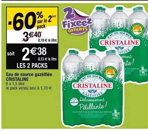 Promo Eau De Source Gaz Ifi E Cristaline Chez Cora