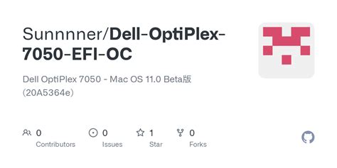 Github Sunnnner Dell Optiplex Efi Oc Dell Optiplex Mac