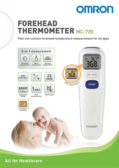 Baby Safety Products Omron Gentle Temp 720 Digital 3 In 1 Forehead