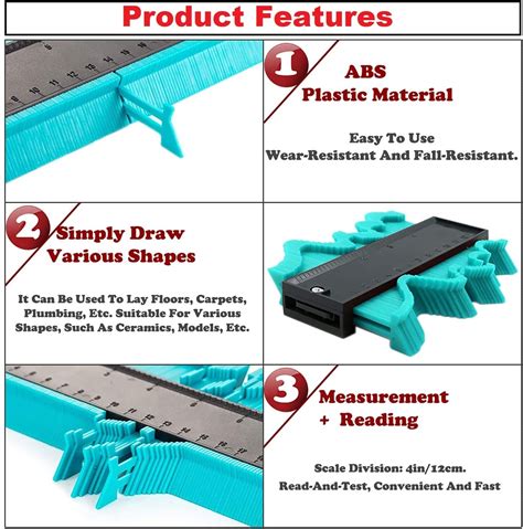 Hukimoyo Contour Gauge Duplicator Profile Measuring Tool Shape