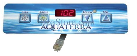 Aquaterra Spas Topside Control Panel With 4 Button Overlay Label Jets