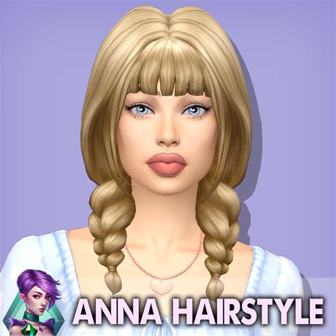 Aufantasy Anna Hairstyle Files The Sims 4 Create A Sim Curseforge