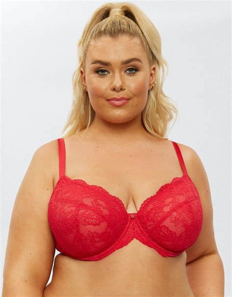 Ann Summers Sexy Lace Planet Plunge Bra Red Brastop Us