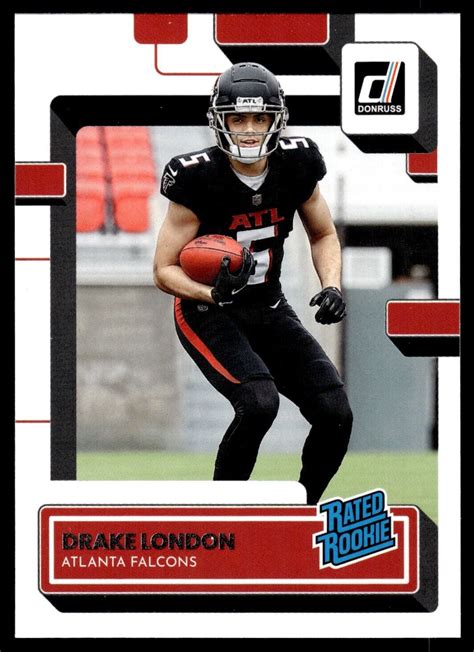 Donruss Rated Rookie Base Drake London Rc Atlanta Falcons Ebay