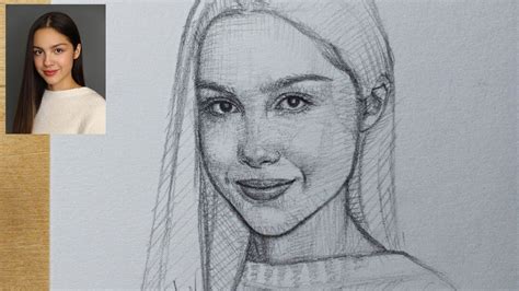 How To Draw Olivia Rodrigo Step By Step Loomis Method Drawing Youtube