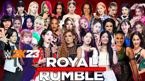 WWE2K23 KPOP 30 WOMAN ROYAL RUMBLE Universe Mode YouTube