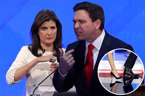 Ron DeSantis' Heels Compared to Nikki Haley's in Republican Debate Photos - Newsweek