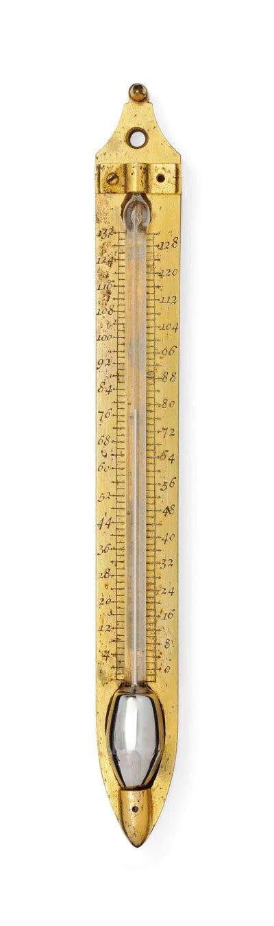 A SIGNED FAHRENHEIT THERMOMETER SCALE , DANIEL GABRIEL FAHRENHEIT (1686 ...