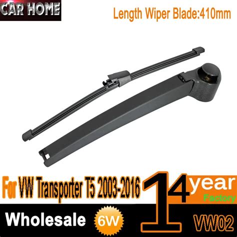 For Vw Transporter T5 Rear Window Windshield Wiper Arm Blade Kit 2003 2016 410mm In Windscreen