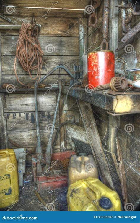 Old Abandoned Shed Interior Stock Image - Image of interior, rusty: 33235303