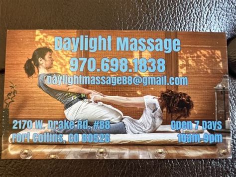 Daylight Massage Updated January 2025 13 Photos 2170 W Drake Rd Fort Collins Colorado