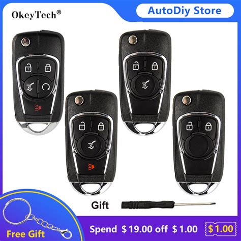 Okeytech Carcasa De Llave De Control Remoto De Coche Reemplazo De