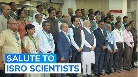 In Pix Pm Modis Emotional Salute To Isro Scientists For Chandrayaan