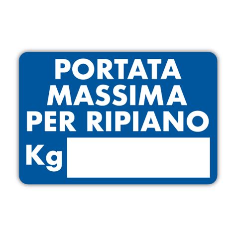 Inf Cartello Portata Massima Per Ripiano Printix