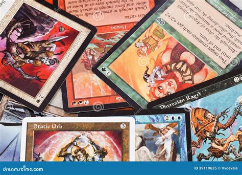 Cards Of Game Magic The Gathering Editorial Image Image Of Playing