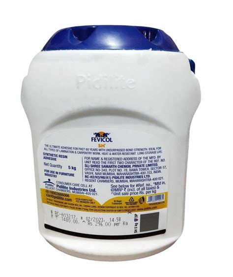 Fevicol SH Synthetic Resin Adhesive 5 Kg Price From Rs 930 Unit