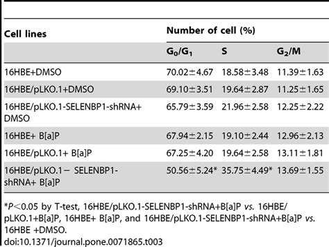 Cell Cycle Distribution Of 16hbe With Knockdown Of Selenbp1 And