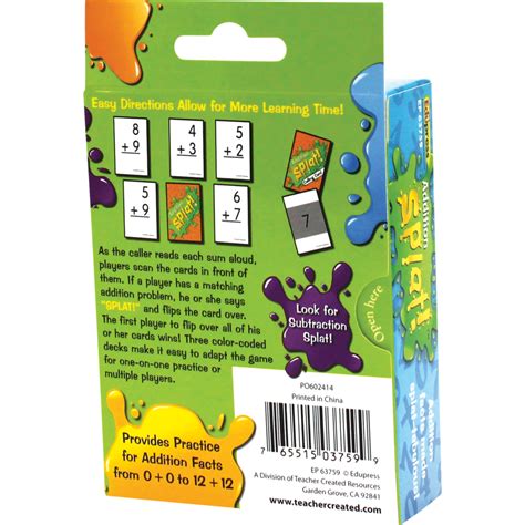 Math Splat Game: Addition - TCR63759 | Teacher Created Resources