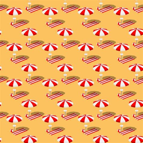 Premium Vector Umbrella Beach Seamless Pattern For Summer