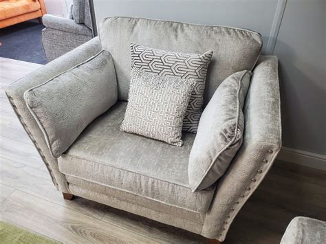 Minerva Fabric Corner Sofa Snuggle Chair And Footstool Set Sofastore