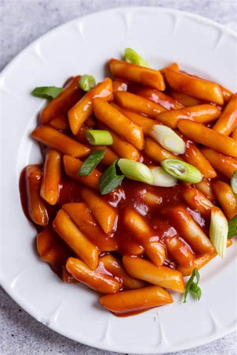 Tteokbokki Koreanische Reiskuchen Veganwonda