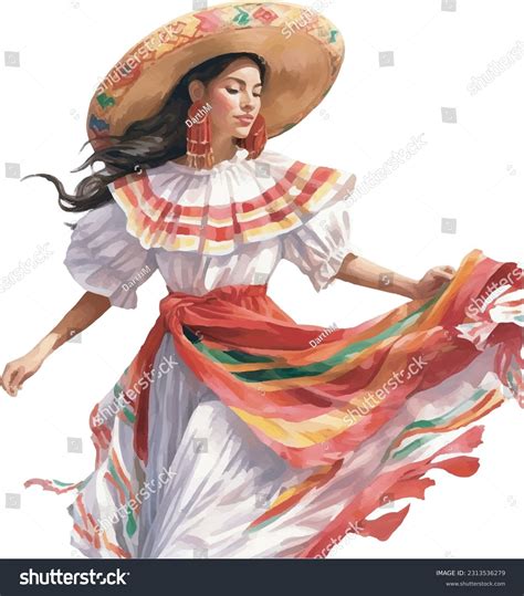 3,170 Mexican Woman Traditional Clothes Stock Vectors and Vector Art ...