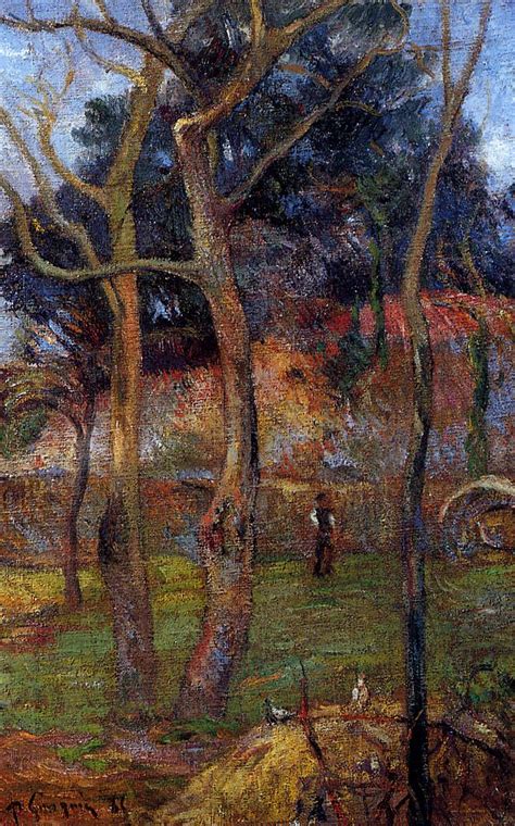 Bare Trees Paul Gauguin Wikiart Org Encyclopedia Of Visual Arts