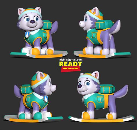 3d File Everest Paw Patrol Fanart 🐾 ・3d Printing Model To Download・cults