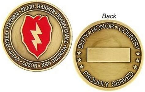 U S Army Th Infantry Division Challenge Coin