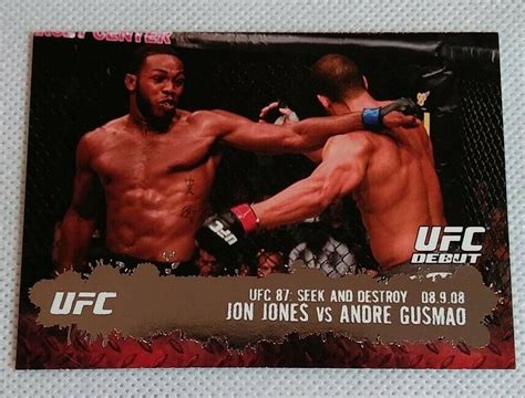 2009 Topps UFC Round 2 101 Jon Jones Bones RC Non Auto Rookie Debut