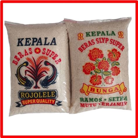 Jual Beras Slyp Super Bunga Kembang Rojolele Murah Liter Pulen