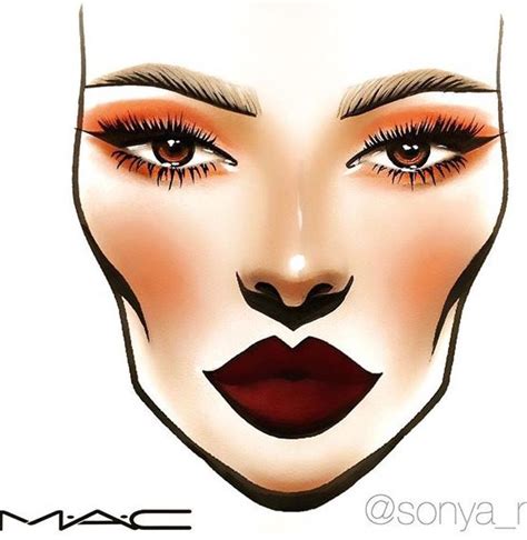 Pin By Smy On Facecharts Makeup Mac Face Charts Face Chart