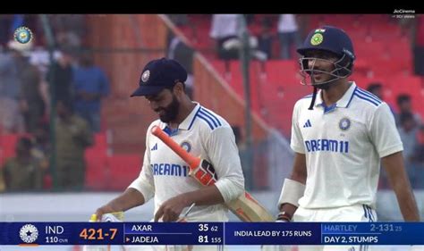 IND vs ENG 2nd Day Highlights: India score in the first innings is 421-7