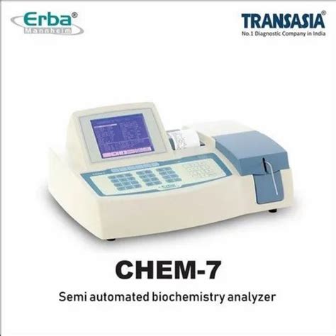 V Ac Erba Chem Semi Automatic Biochemistry Analyzer Assays