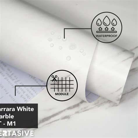 Jual Bh CARRARA WHITE 122 CM KERTASIVE PVC INTERIOR FILM PELAPIS